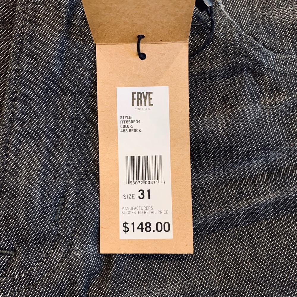Frye Men Jeans Harrison Slim Straight Brock Black